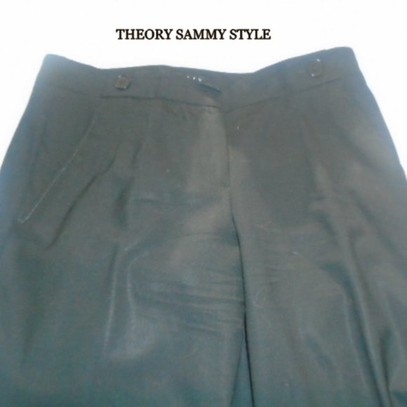 THEORY SIZE 4 BLACK SAMMY STYLE PANTS - Picture 1 of 5